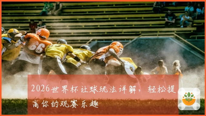 2026世界杯让球玩法详解，轻松提高你的观赛乐趣