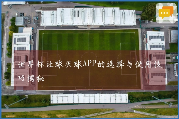世界杯让球买球APP的选择与使用技巧揭秘